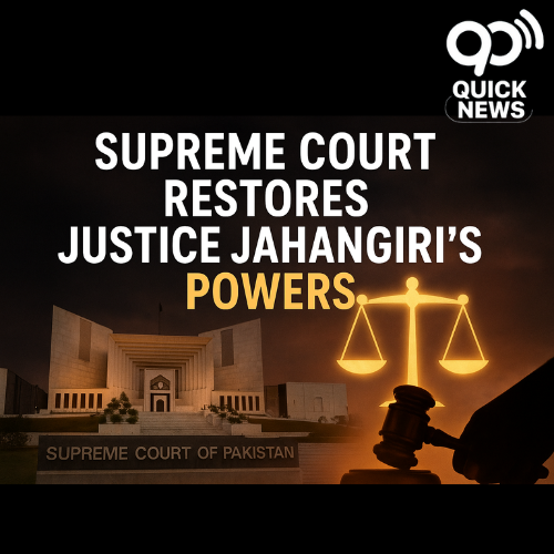 Supreme Court of Pakistan restores judicial powers of Justice Jahangiri in landmark ruling upholding judicial independence and rule of law.