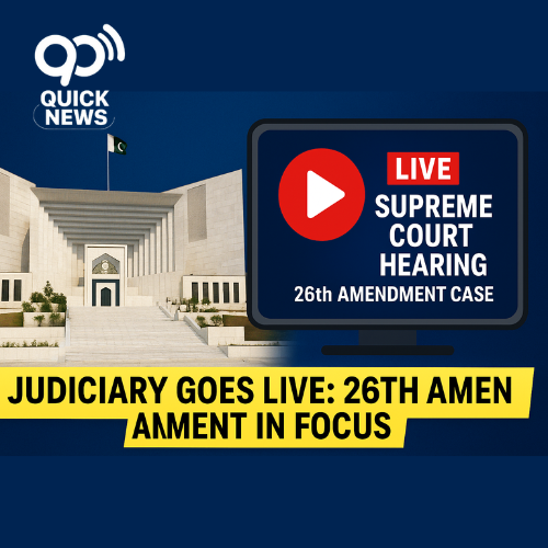 “Supreme Court of Pakistan approves live streaming of 26th Amendment case, highlighting judicial reforms, transparency, and public access to justice.”