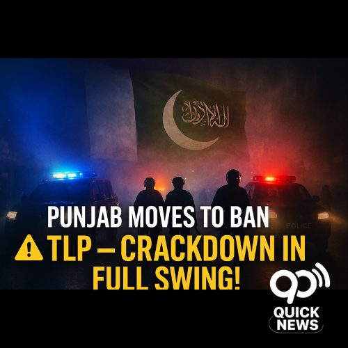 Police deployment in Lahore as Punjab government initiates crackdown on TLP amid plans for party ban and arrests.