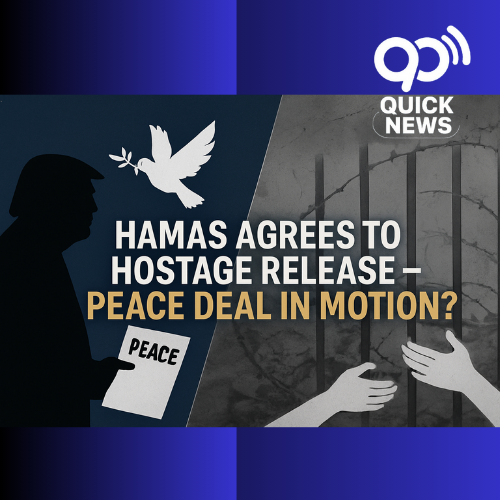 "Peace vs. Conflict – Hamas agrees to hostage release under Trump’s Gaza peace plan, raising hopes for ceasefire."